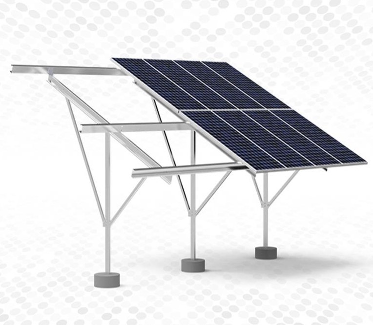 Galvanized Solar Panel Mounting Structure Ground/Roof Fixed Tilt 10-35° | C/Z Purlin Pre-Galvanized Steel 80micron | Wind Load 150kmph Snow 1.4kN/m2 | ASCE-07 Certified UAE Solar Installations